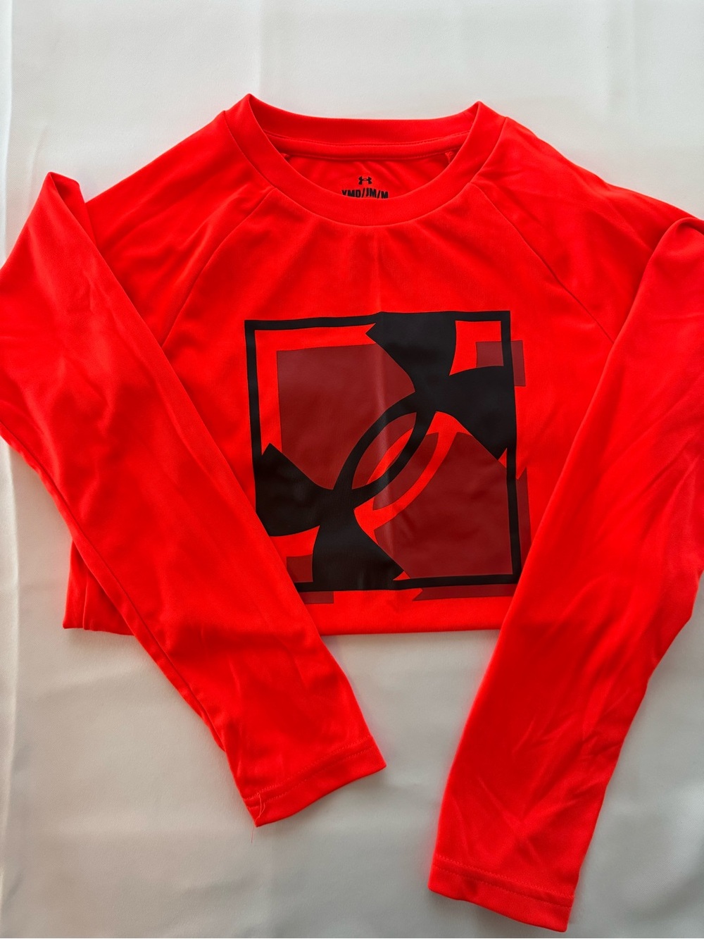 Under Armour Kids Bright Red Long-Sleeve Graphic Tee